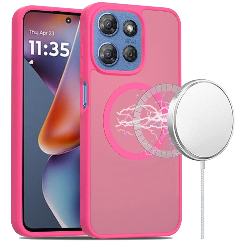 For Motorola Moto G 5G 2025 Magnetic Circle Smooth Safe Matte Feel Hybrid Case - Image 3