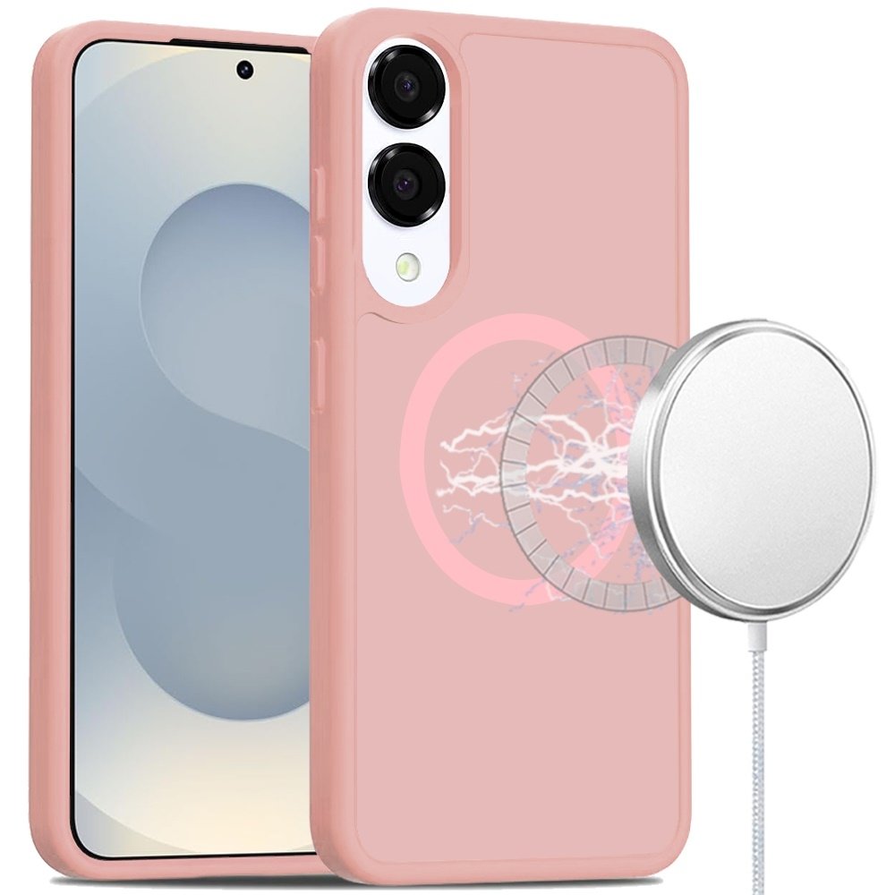 For Samsung Galaxy s25 Edge Magnetic Circle Smooth Safe Matte Feel Hybrid Case - Image 2