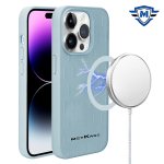 For Apple iPhone 15 Plus METKASE Boundless Liquid Silicone Magnetic Circle Thick Lined Design Hybrid Case