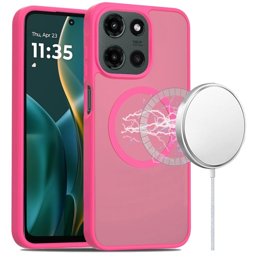 For Moto G Stylus 5G 2025 Magnetic Circle Smooth Safe Matte Feel Hybrid Case - Image 4