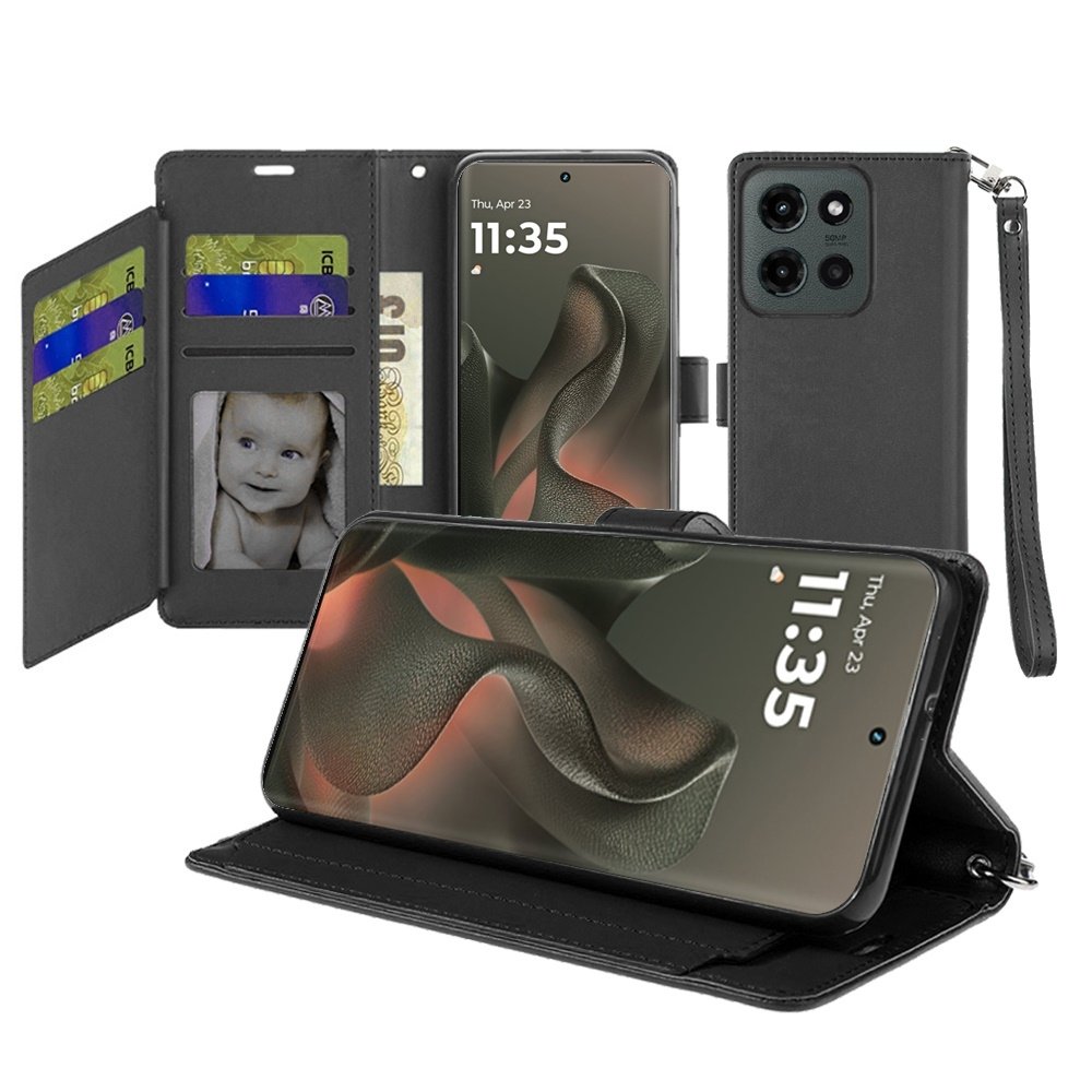 For Motorola Edge 2025 Wallet ID Card Holder Case Cover - Image 2