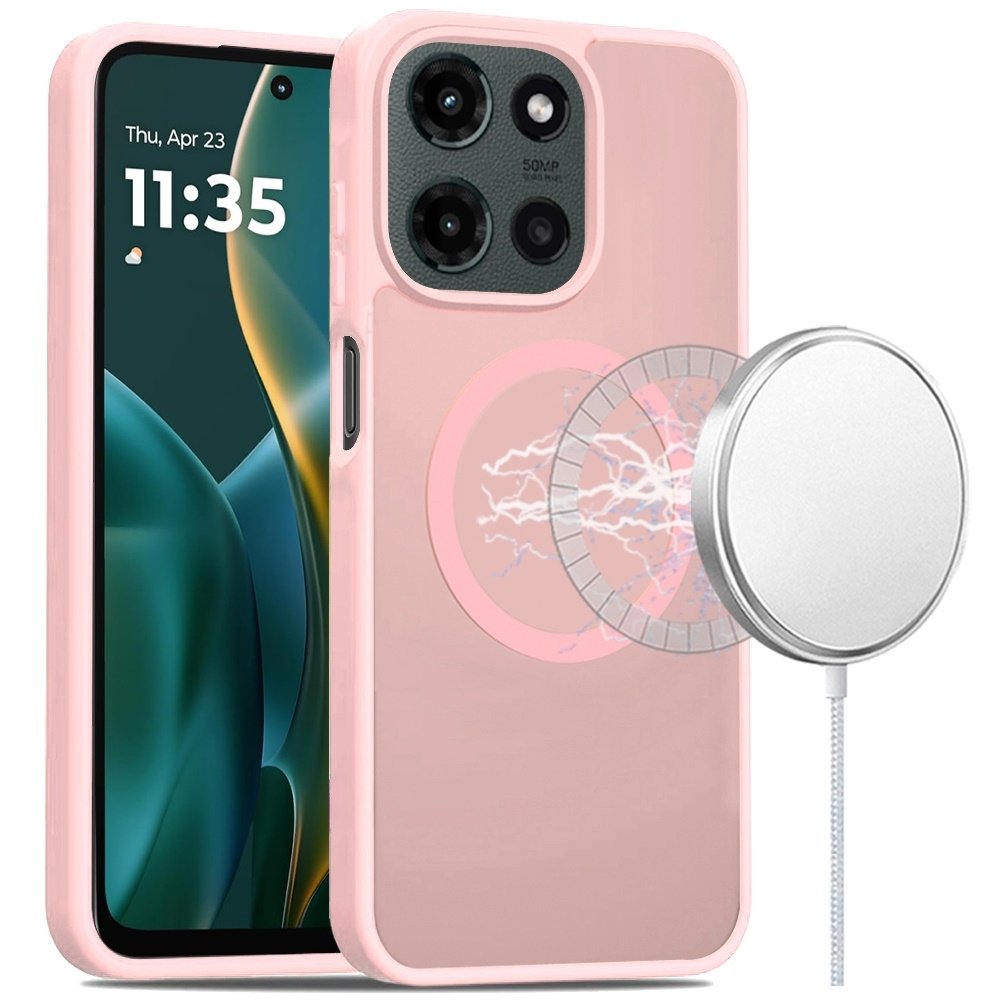 For Moto G Stylus 5G 2025 Magnetic Circle Smooth Safe Matte Feel Hybrid Case