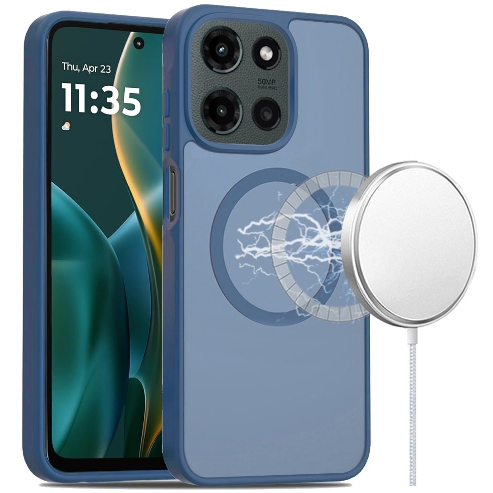 For Moto G Stylus 5G 2025 Magnetic Circle Smooth Safe Matte Feel Hybrid Case - Image 3
