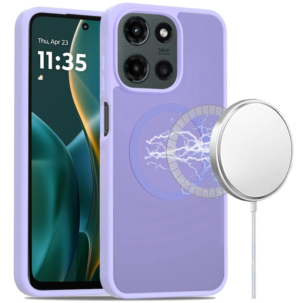 For Moto G Stylus 5G 2025 Magnetic Circle Smooth Safe Matte Feel Hybrid Case - Image 7