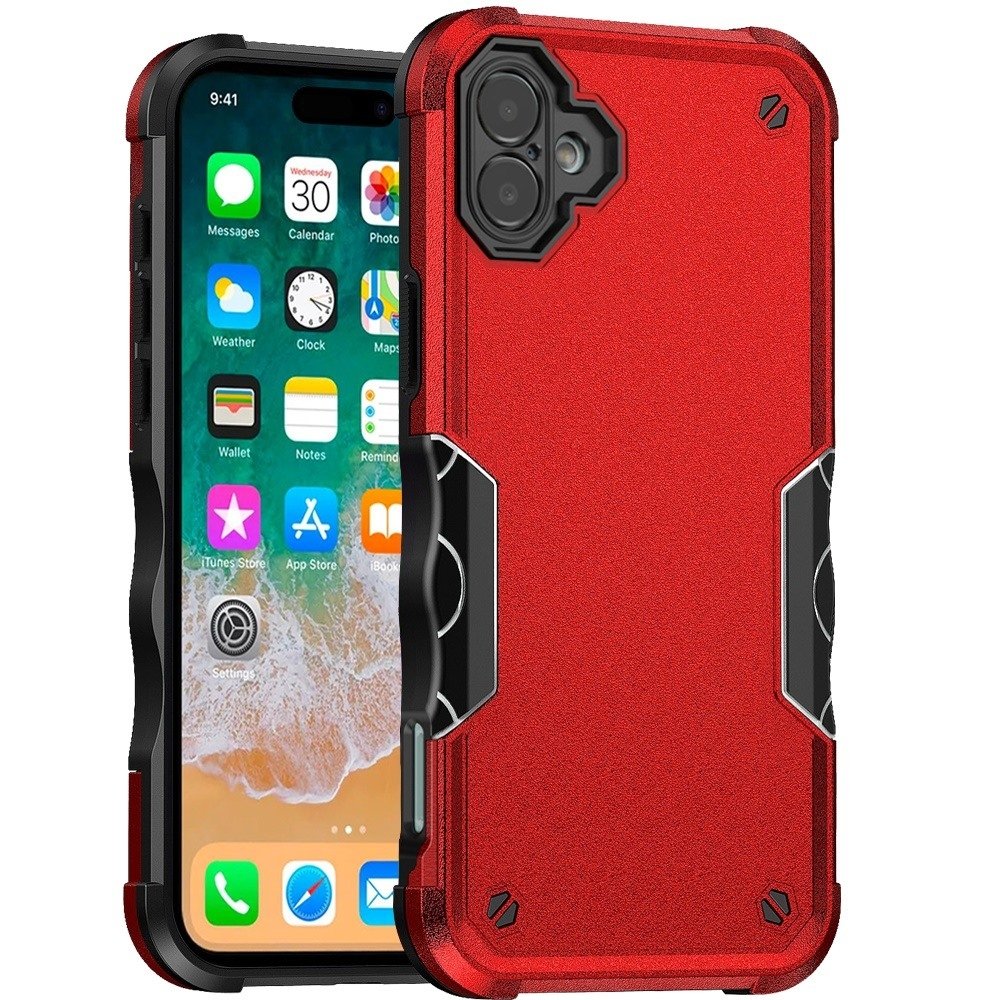 For Apple iPhone 16 Plus 6.7 inch Exquisite Tough Shockproof Hybrid Case Cover