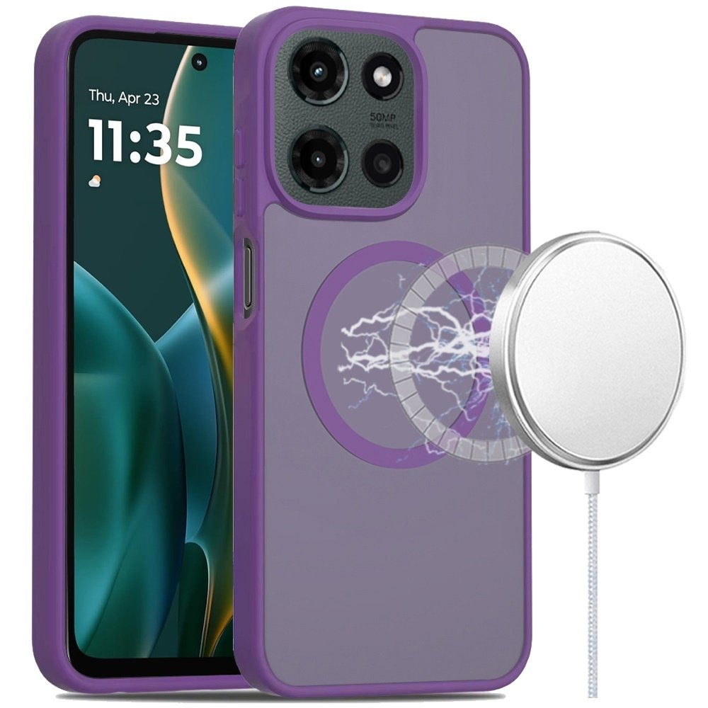 For Moto G Stylus 5G 2025 Magnetic Circle Smooth Safe Matte Feel Hybrid Case - Image 2