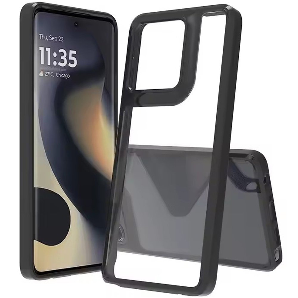 For Motorola Edge 2025 Clear Transparent Hybrid Case Cover