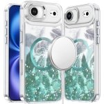 For Apple iPhone 17 Air Epoxy Glitter Shimmer Magnetic Circle Hybrid Case