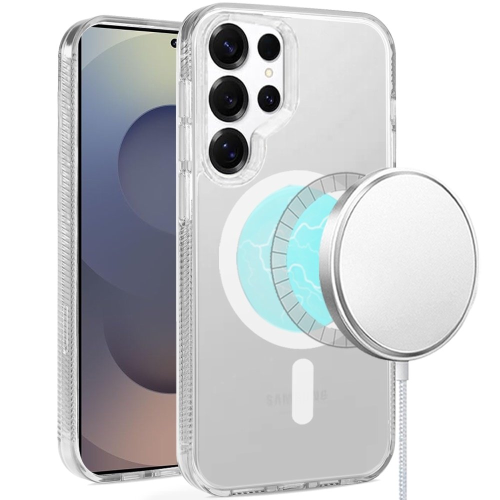 For Samsung s25 Ultra PURE Transparent Magnetic Circle High Quality Ultra Thick Hybrid