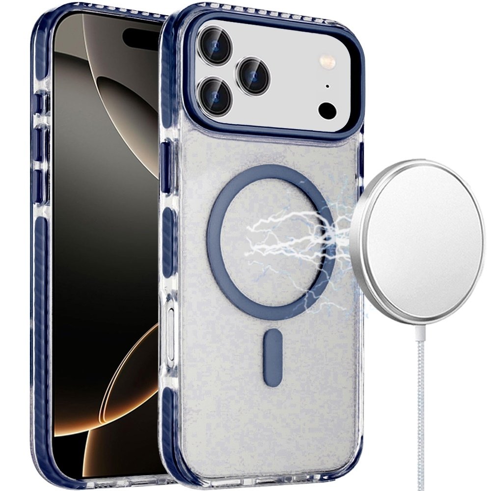 For Apple iPhone 17 Pro Max Transparent Matching Color Magnetic Ring Hybrid - Image 2