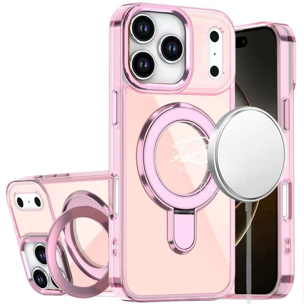 For Apple iPhone 17 Pro Max CHROME HQ Rotational Magnetic Ring Hybrid - Image 2