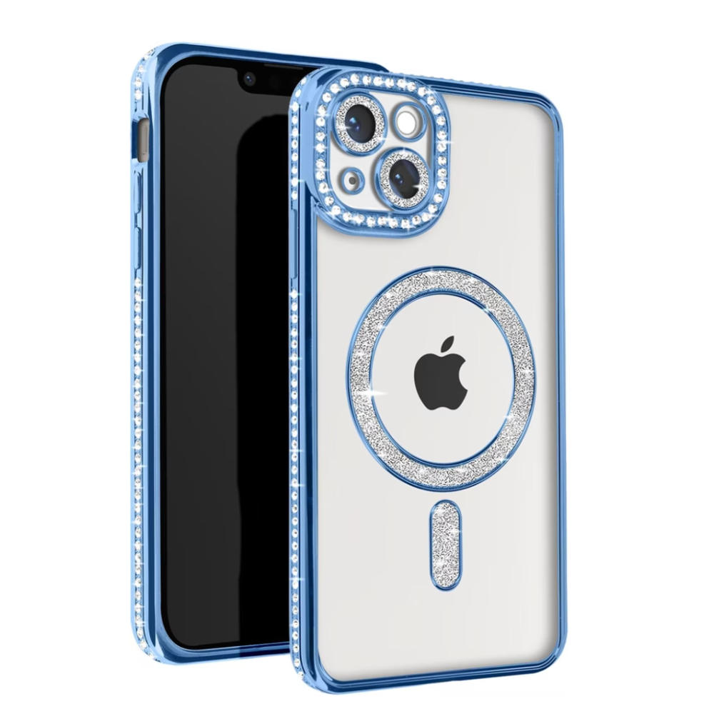 For Apple iPhone 17 Air Luxury Diamond Soft TPU Magnetic Case - Image 4