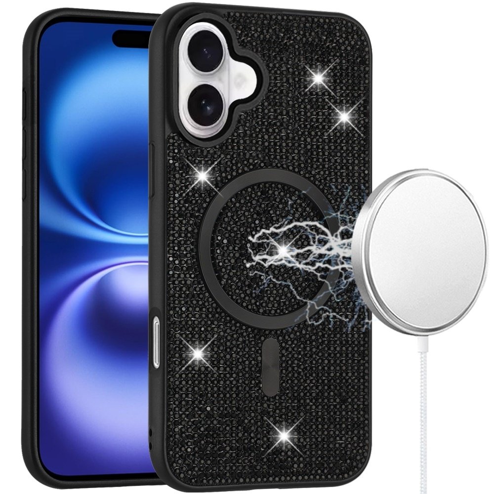 For Apple iPhone 17 Diamond Magnetic Circle with CD Pattern Hybrid - Image 4
