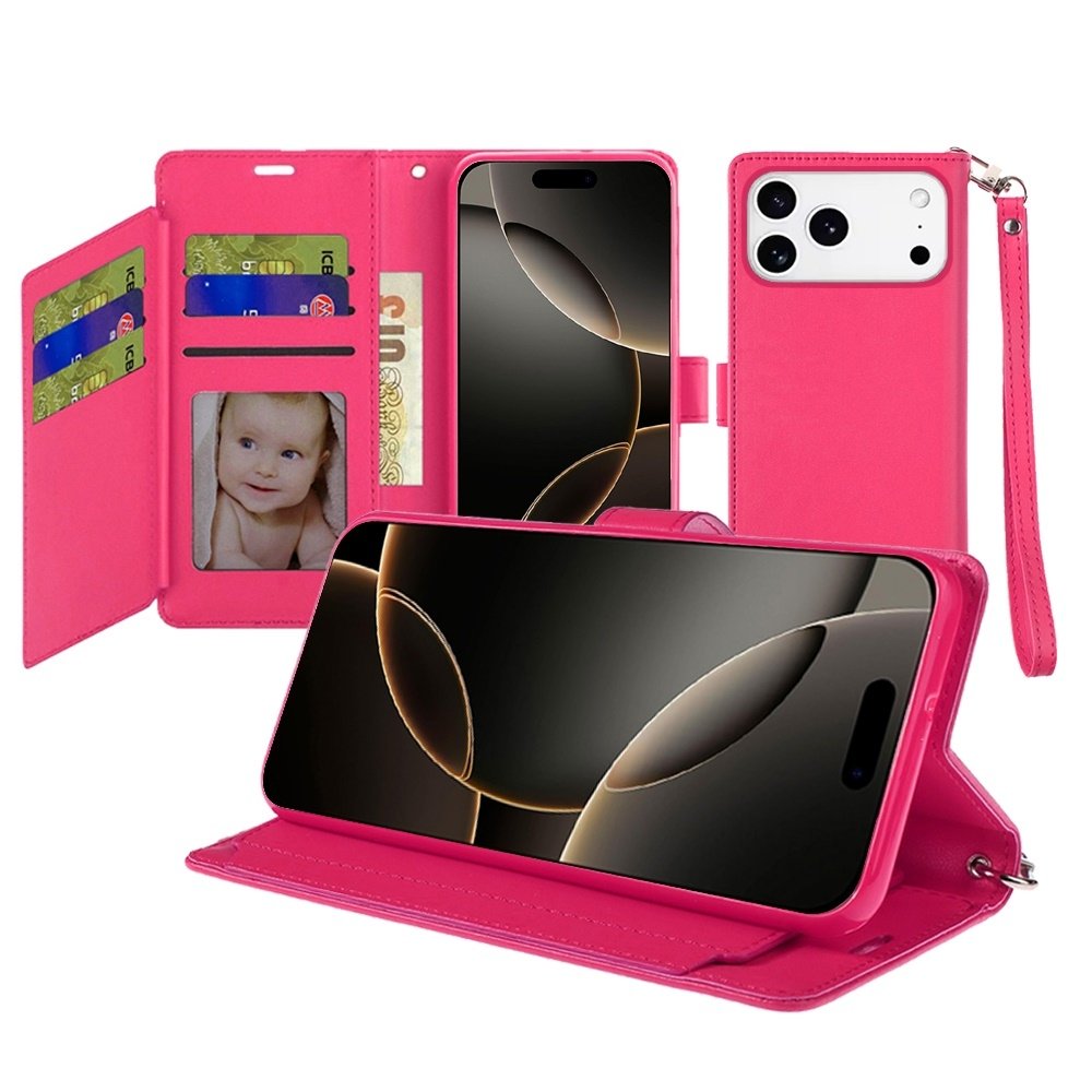 For Apple iPhone 17 Pro Max Wallet ID Card Holder Case Cover - Image 2