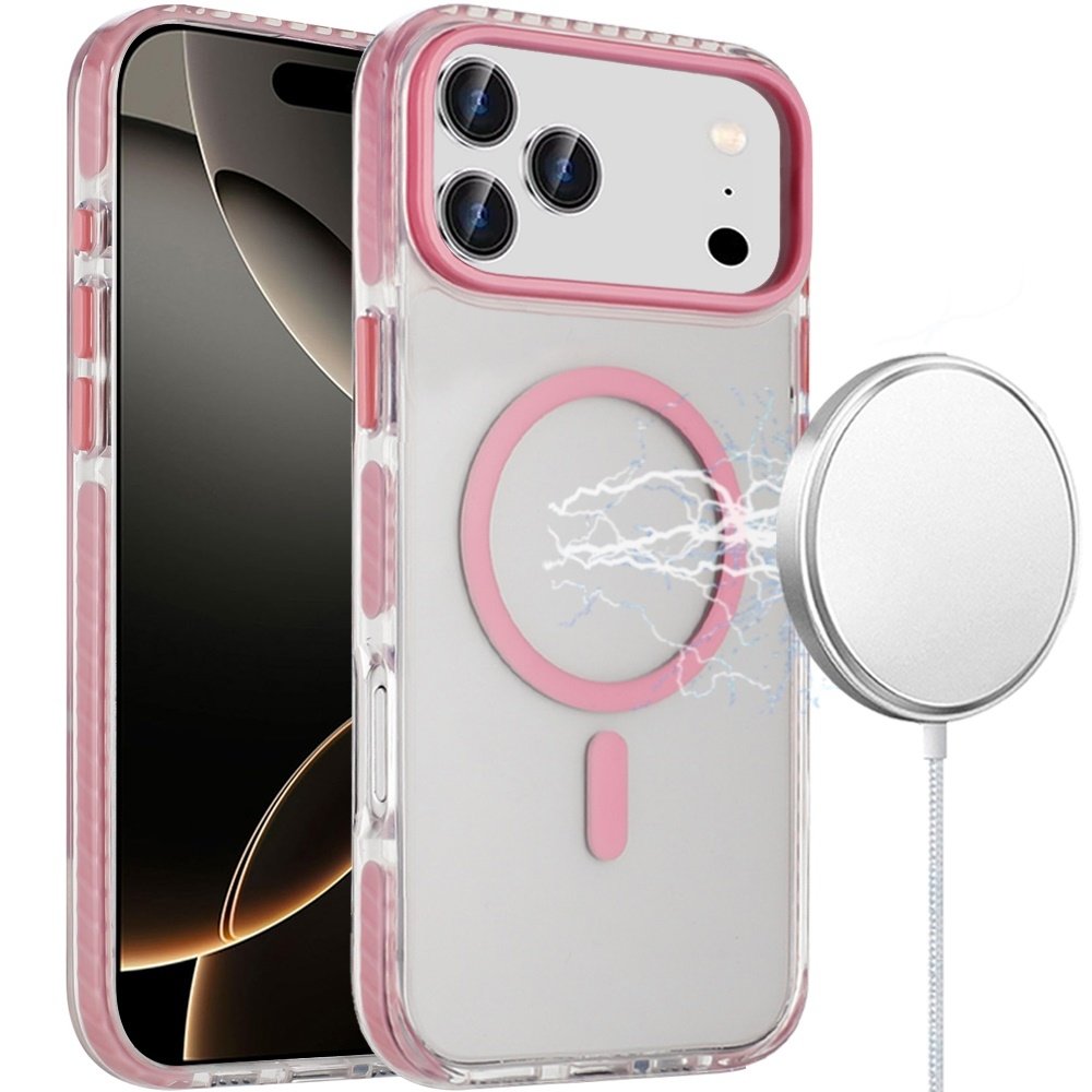 For Apple iPhone 17 Pro Transparent Matching Color Magnetic Ring Hybrid - Image 2