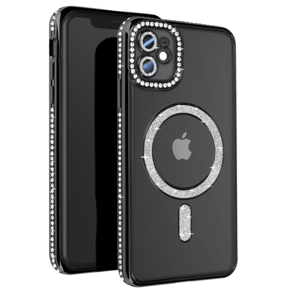 For Apple iPhone 17 Pro Max Luxury Diamond Soft TPU Magnetic Case