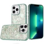 For Apple iPhone 13 Pro Max Cute Butterfly Ornaments Diamonds Shimmer Matching Metallic HQ Hybrid