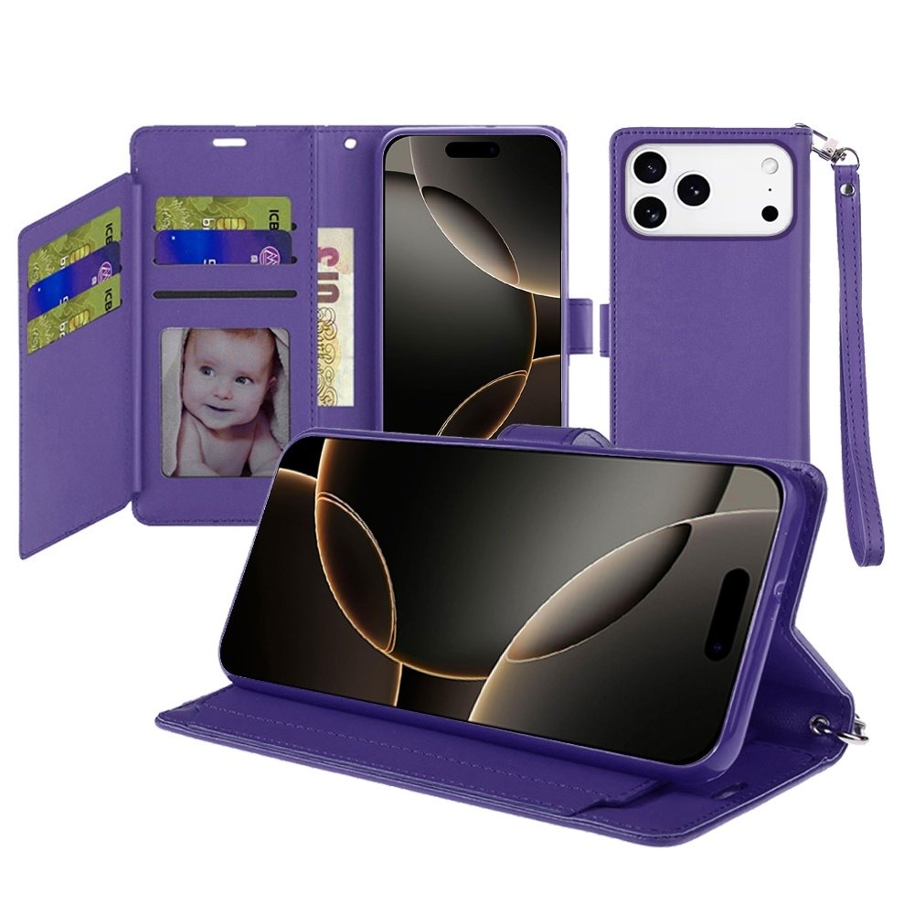 For Apple iPhone 17 Pro Max Wallet ID Card Holder Case Cover - Image 4