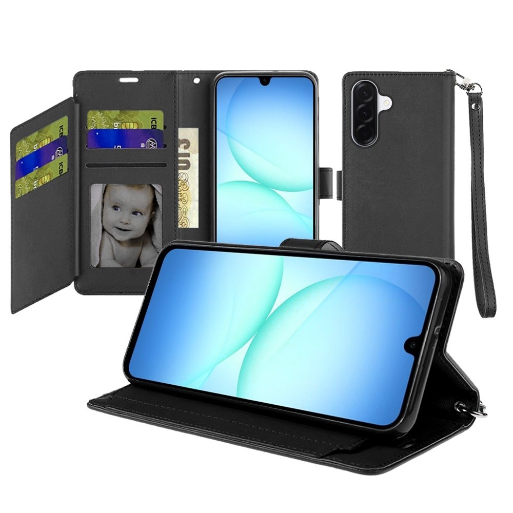 For Samsung Galaxy A17 5G Wallet ID Card Holder Case Cover