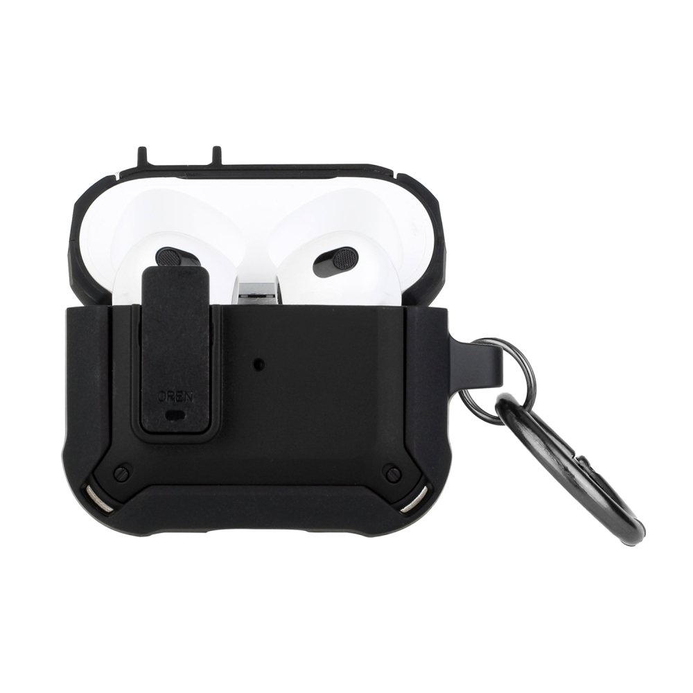 For AirPods 3 Switch Closure Premium Ultra ShockProof Hybrid With Metal Hook Case Cover