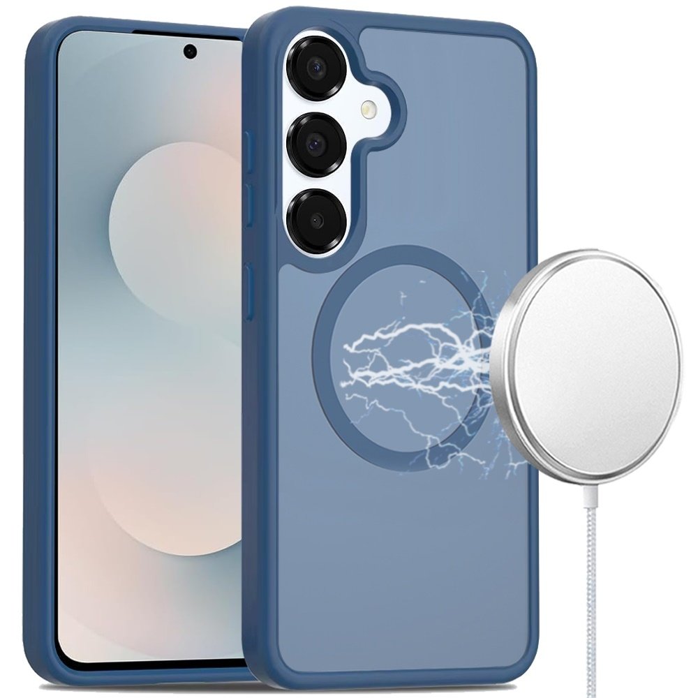 For Samsung Galaxy s25 FE Magnetic Circle Smooth Safe Matte Feel Hybrid Case - Image 4